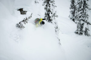 Dani Reyes-Acosta Pillow Line Rogers Pass Photo Carly Finke for Weston Backcountry