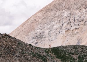 Dani Reyes-Acosta Silhouette Run La Sal Mountains Photo Zach Coury 3